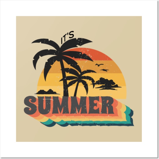 Its Summer Lets go Wall Art by ChasingTees